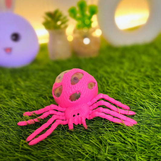 Spiders Gel Stress Balls: Squishy Sensory Toys with Water Jelly Beads for Anxiety Relief & Fun