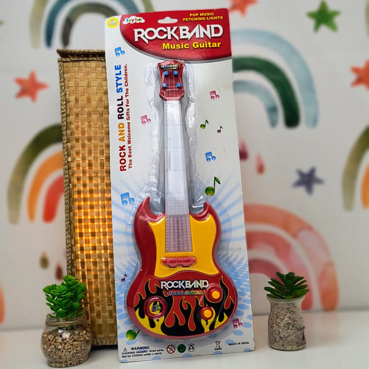 Musical Guitar Toy for Kids and Boys – Light, Sound, and Fun Play with Battery Operated Features (919A-2)