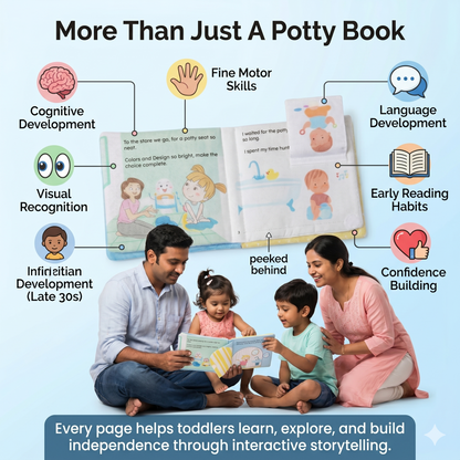 Baby’s Potty Time Cloth Book – Interactive Training Fun