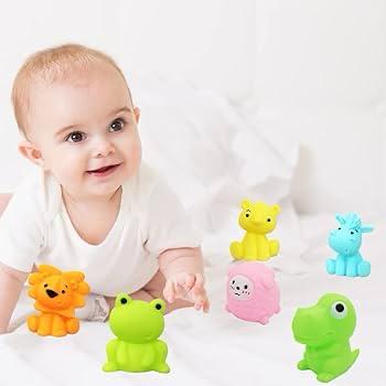 Baby Bath Squeaky Toys - Set of 6 Animals
