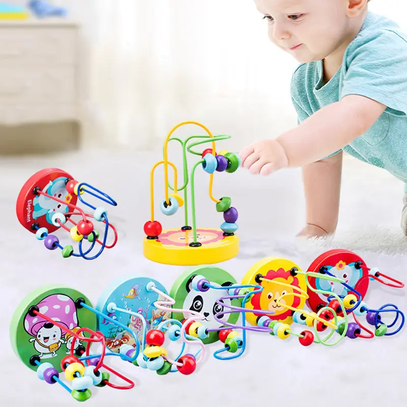 Wooden Bead  Roller Coaster Toy – Montessori for Toddlers
