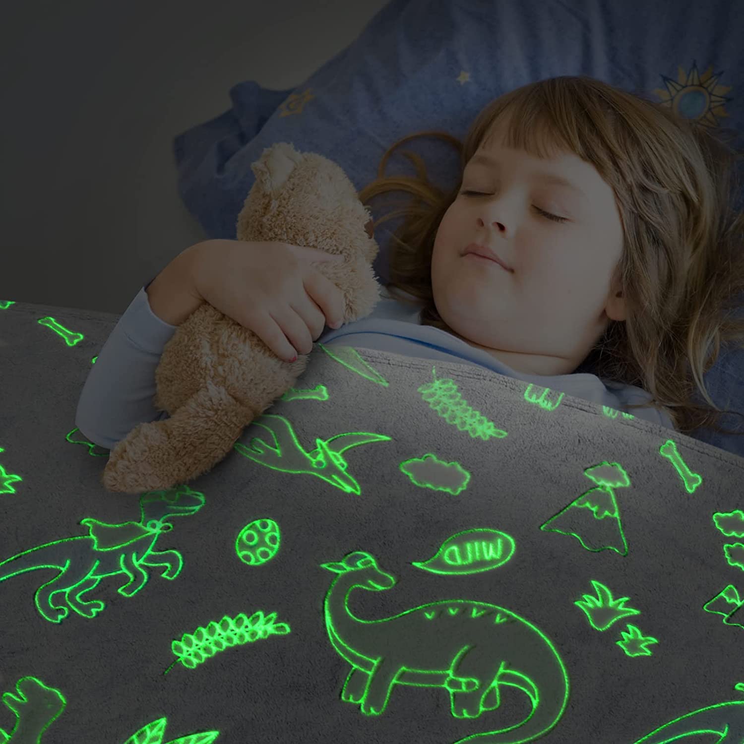 Glow in the dark blanket sale