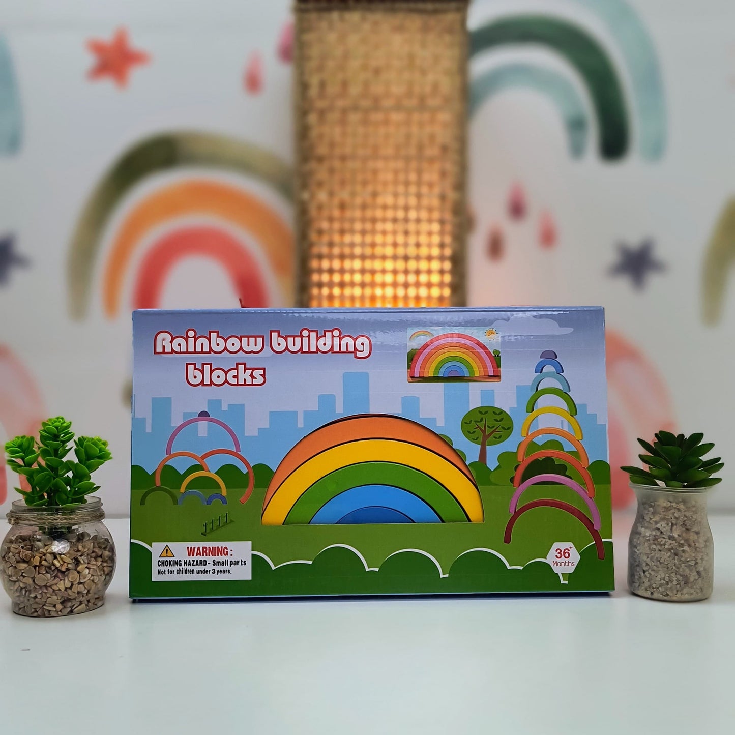 Wooden Rainbow Building Blocks – Creativity, Learning, and Play All in One Explore Endless Fun with Wooden Rainbow Building Blocks