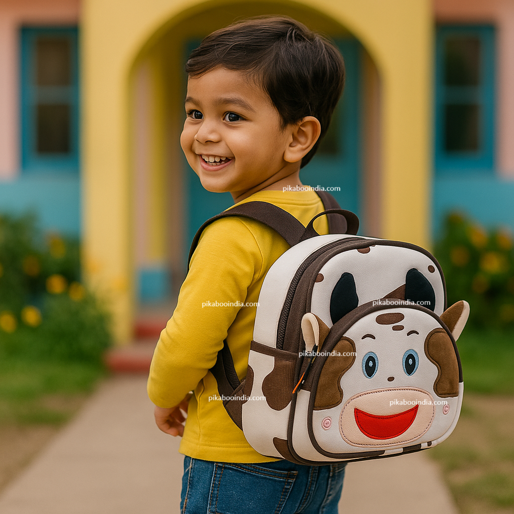 Cow Backpack for Kids – Soft Plush Bag for Preschool Fun