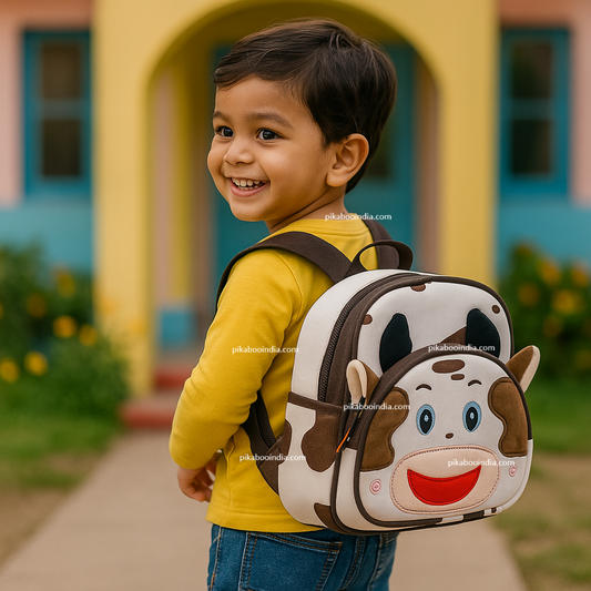 Cow Backpack for Kids – Soft Plush Bag for Preschool Fun