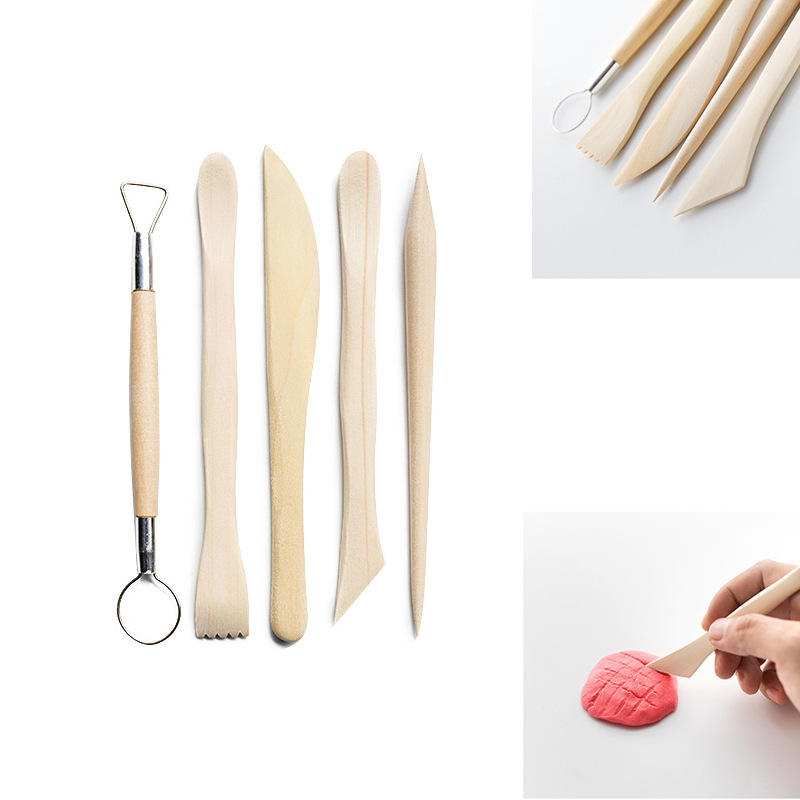 Wooden Clay Tool Kit – DIY Pottery & Ceramic Craft Set
