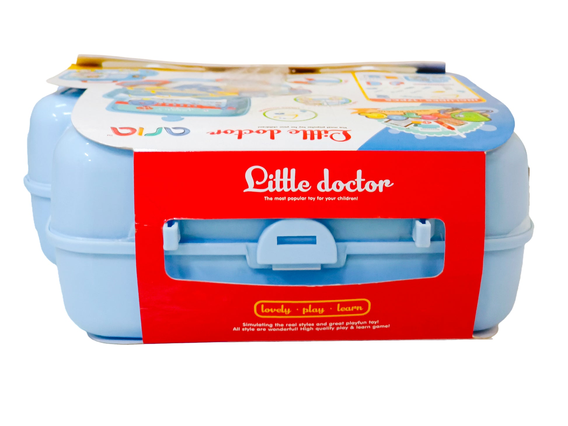Pik A Boo Little Medical Doctor 17pc Tool Kit | Educational & Fun Desktop Game for Kids (Only top handle missing)