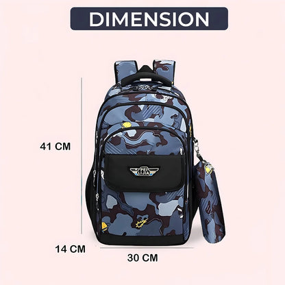 The Scholar's Space Theme School  Backpack for Kids (Black)