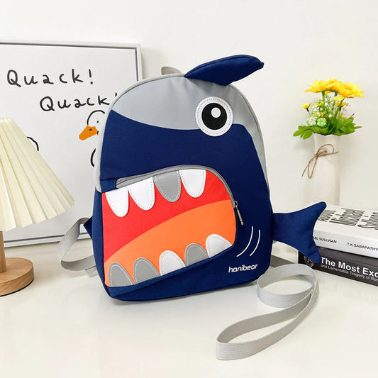 Shark-Shape Fancy Kids Backpack