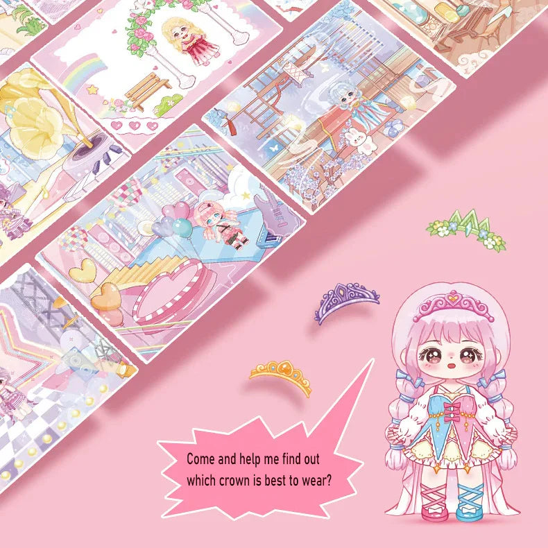 DIY Dress Up Decoration Sticker Book (1 pcs)