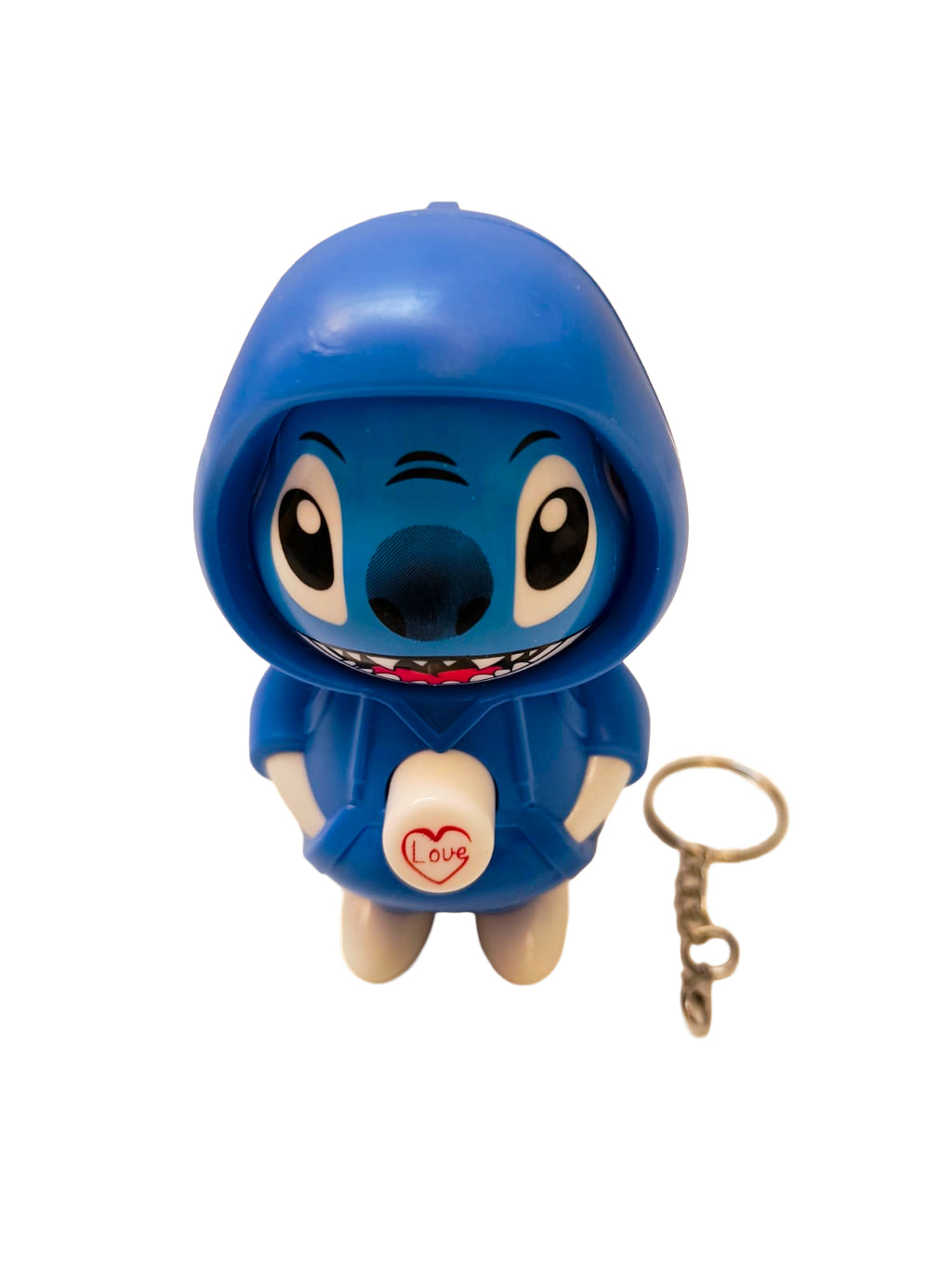 Blue Smile Face-Changing Keychain Toy | Flip Cartoon Expression Fun Gift