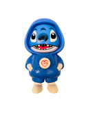 Blue Smile Face-Changing Keychain Toy | Flip Cartoon Expression Fun Gift