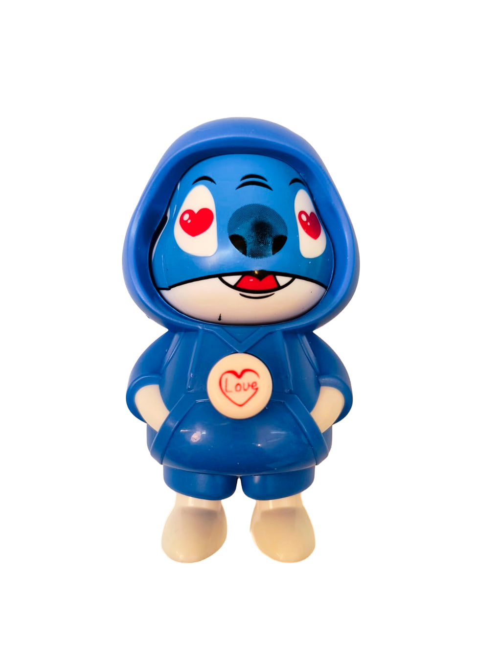 Blue Smile Face-Changing Keychain Toy | Flip Cartoon Expression Fun Gift