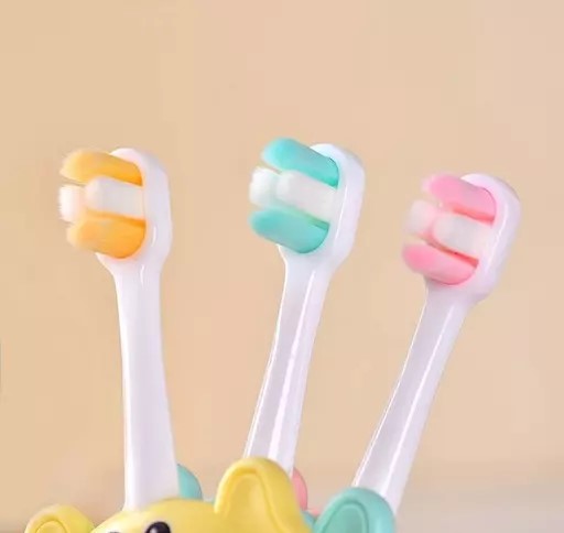 Silicone Ring Cute Elephant Toothbrush