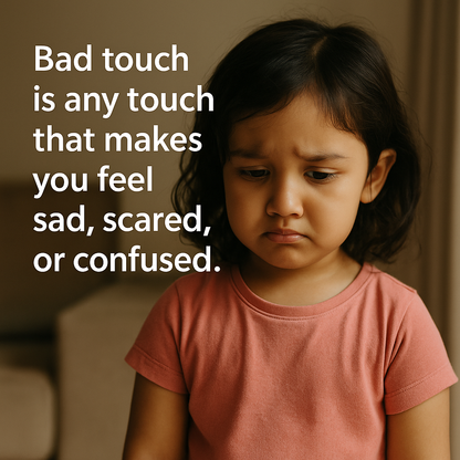 PiK A BOO Good Touch Bad Touch Flash Cards | Early Learning Fun (Set of 21)
