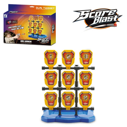 🎯 Blaster Storm Target Blast Game – 9 Target Shooting Set with 6 Soft Darts | Safe & Fun Toy for Kids (Ages 4-8) | Indoor & Outdoor Play 🚀