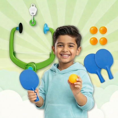 PiK A BOO Smash Buddy Doorway Hanging Table Tennis Set