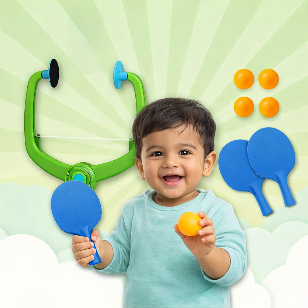 PiK A BOO Smash Buddy Doorway Hanging Table Tennis Set