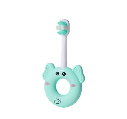 Silicone Ring Cute Elephant Toothbrush