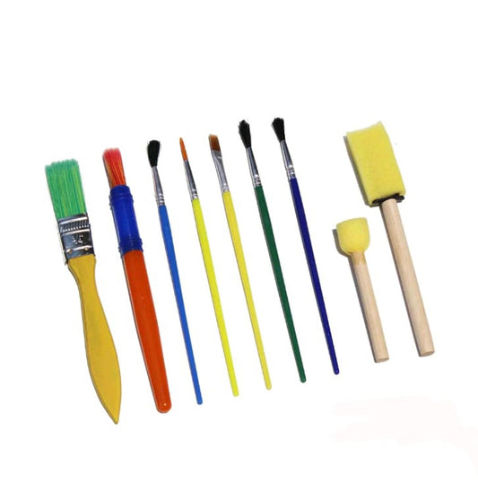 9 pc Paint Brush and Art Tool