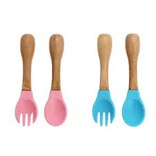 Baby Fork and Spoon Set | Newborn Toddler Feeding Utensils Cutlery Set | Feeding Supplies with Storage Box