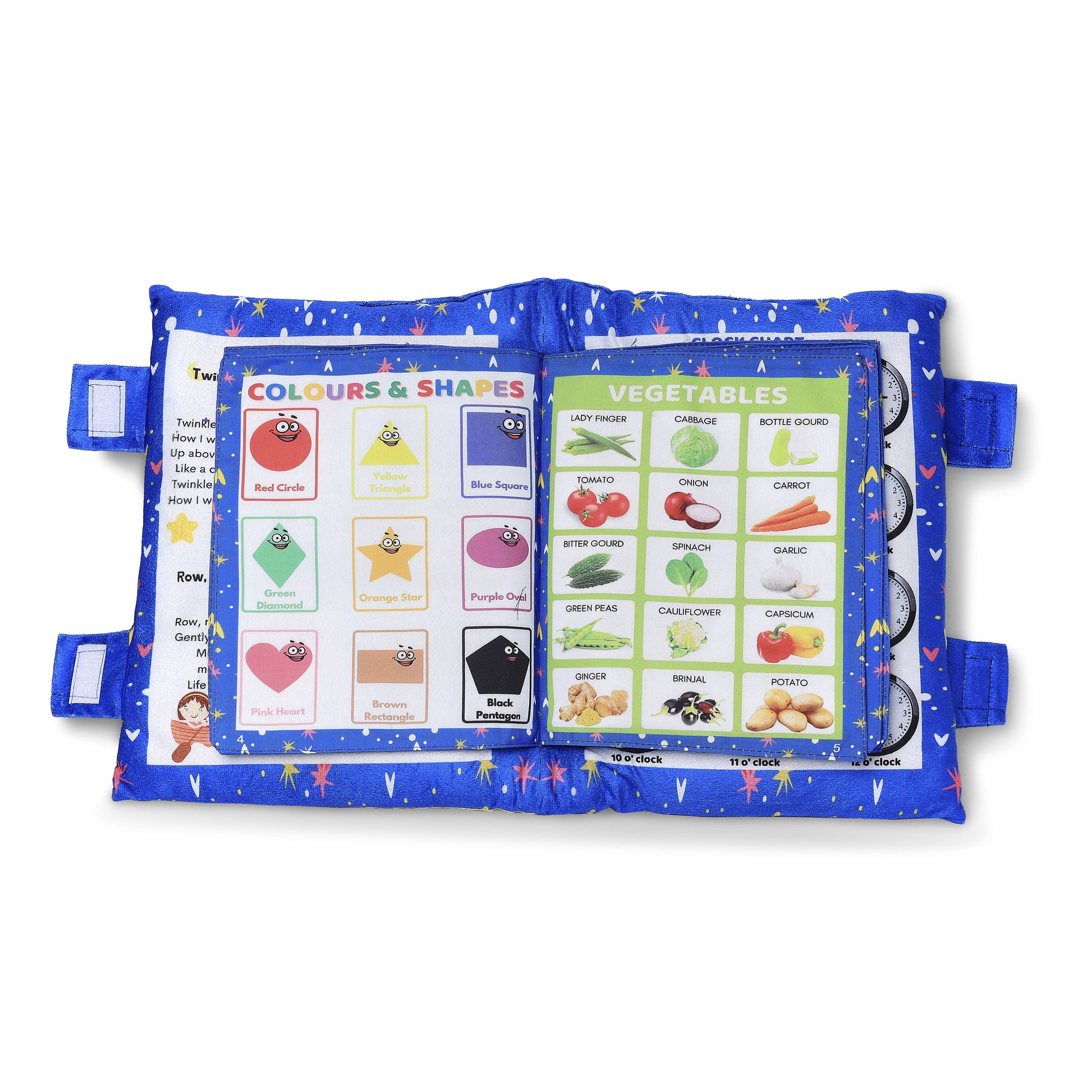 PiK A BOO Blue Learning Cushion Book with English Rhymes Level 1