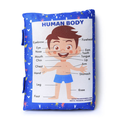 Blue Learning Cushion Book with English Rhymes for Kids