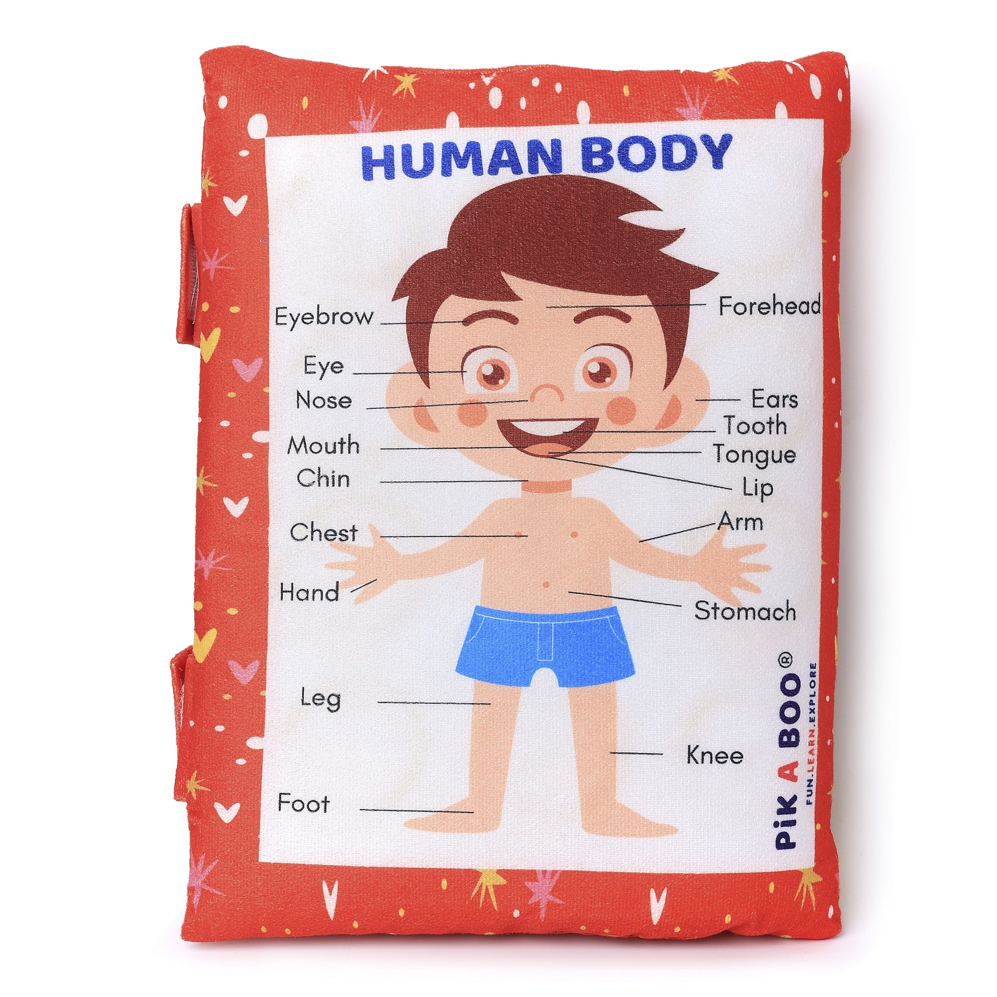 PiK A BOO Red Learning Cushion Book Level 1 with English Rhymes