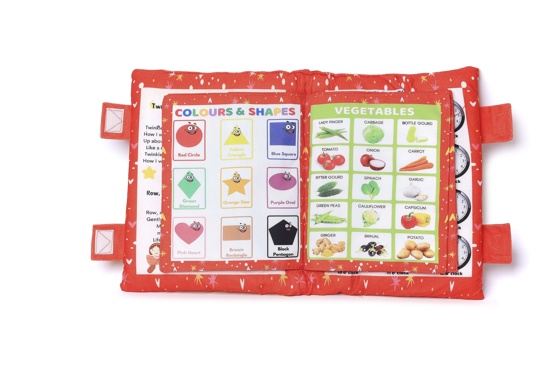PiK A BOO Red Learning Cushion Book Level 1 with English Rhymes