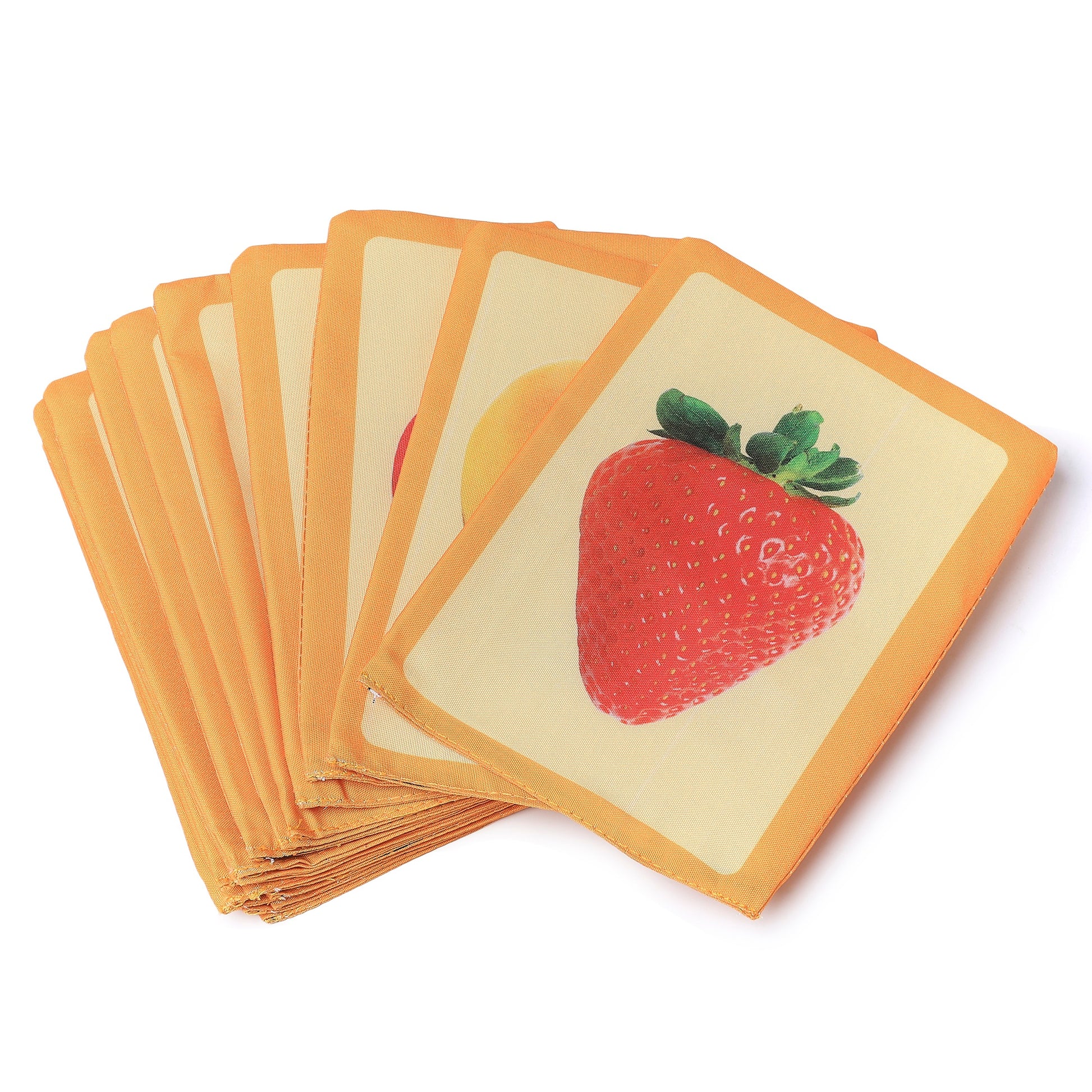Cloth Fruit Flash Cards | Early Learning & Brain Play