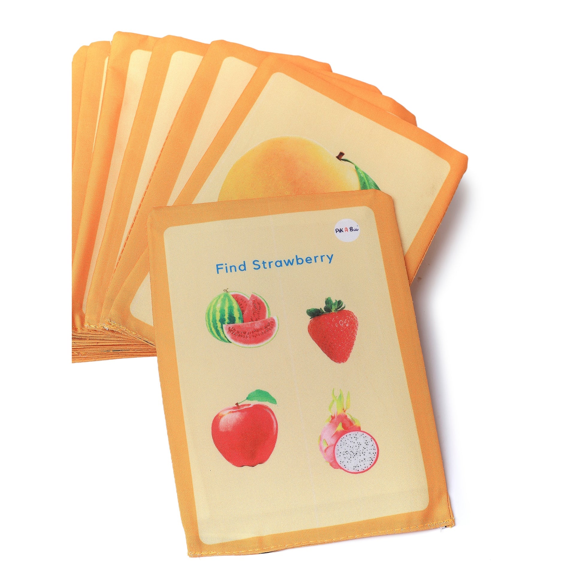 Cloth Fruit Flash Cards | Early Learning & Brain Play
