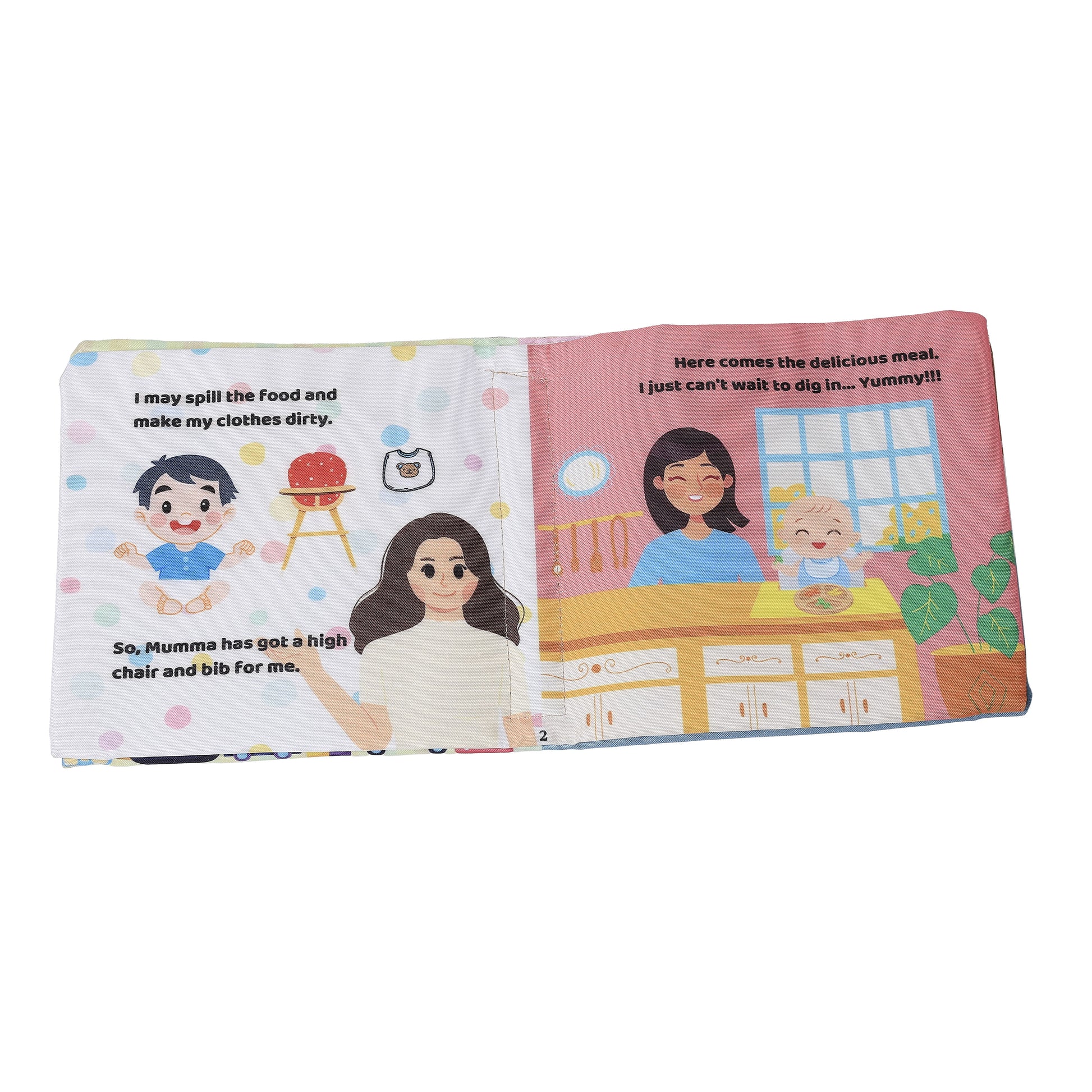 Baby's Mealtime PiK A BOO Exclusive Cloth Books – Fun Feeding Adventures.