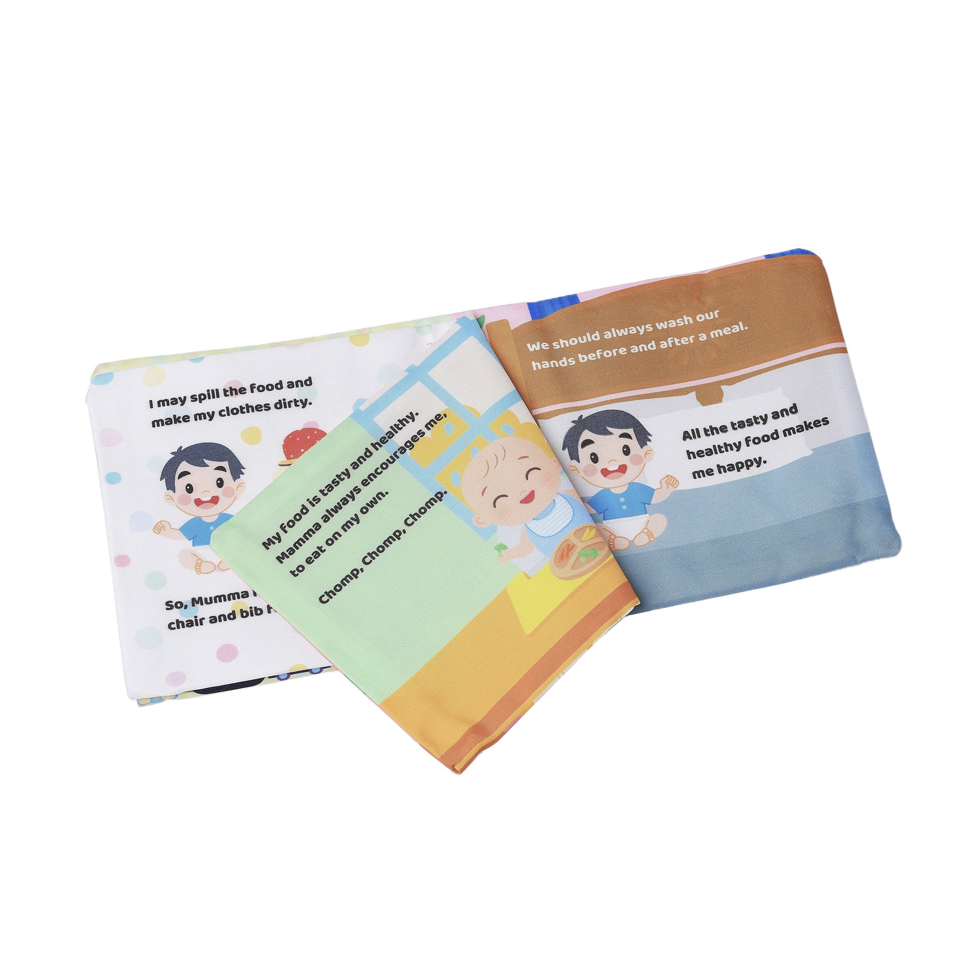 Baby's Mealtime PiK A BOO Exclusive Cloth Books – Fun Feeding Adventures.