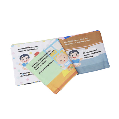 Baby Mealtime Cloth Books | Fun Feeding Adventures