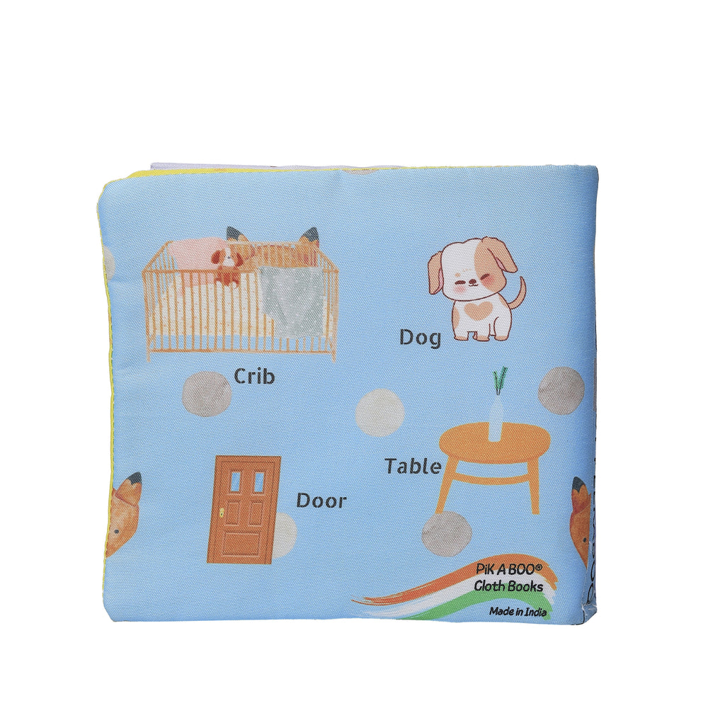 PIK A BOO  Baby's Peek-A-Boo  Exclusive Cloth Book Flap and Crinkle Pages