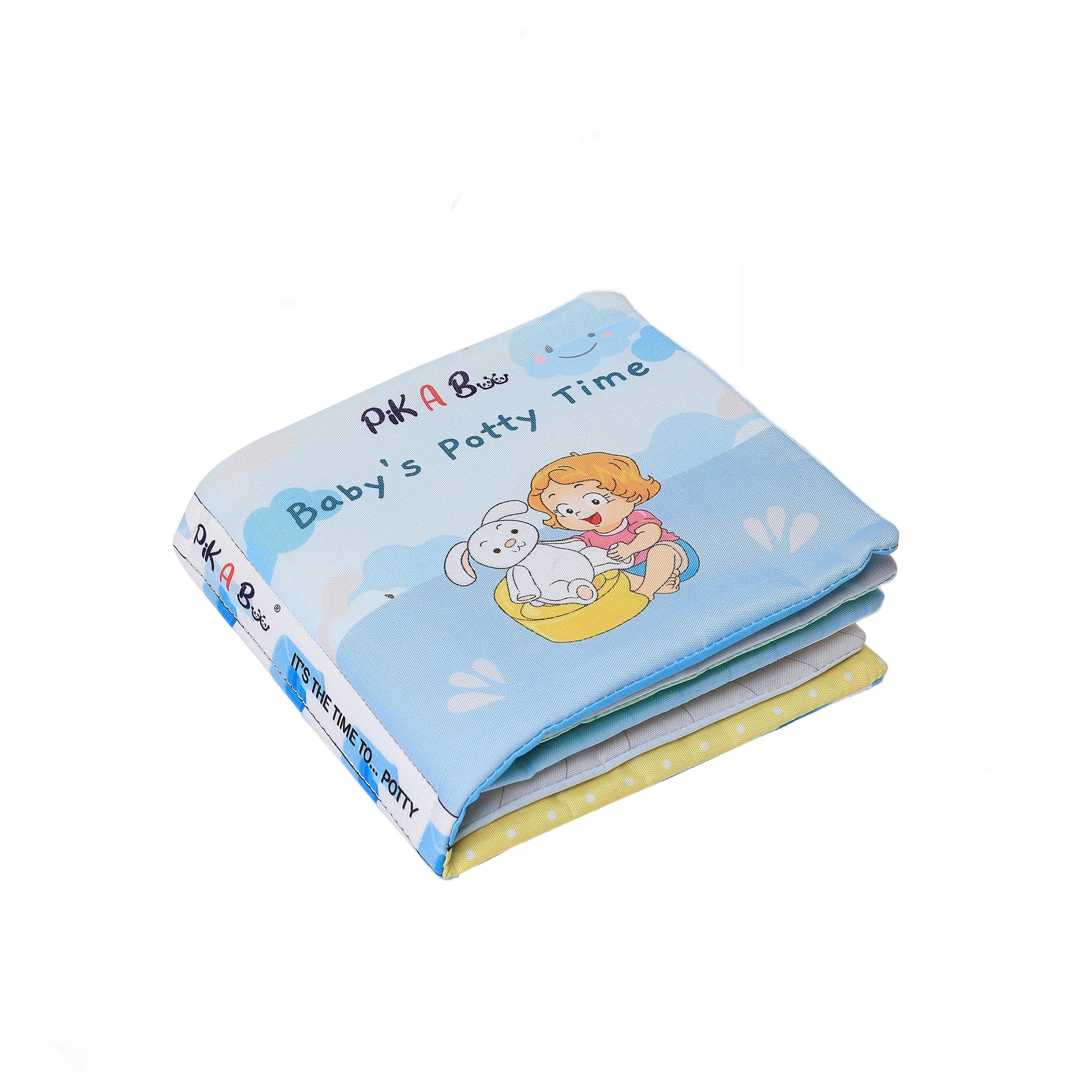 Baby's Potty Time Interactive Potty Training Cloth Book with Flaps, Velcro & Crinkly Cover (0-3 Years)