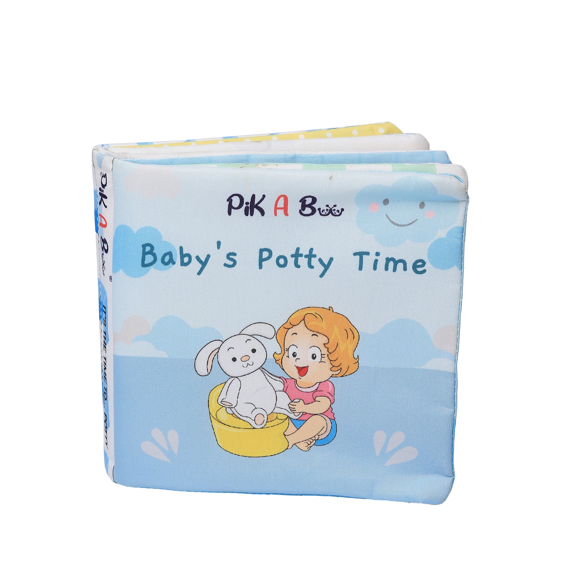 Baby's Potty Time Interactive Potty Training Cloth Book with Flaps, Velcro & Crinkly Cover (0-3 Years)