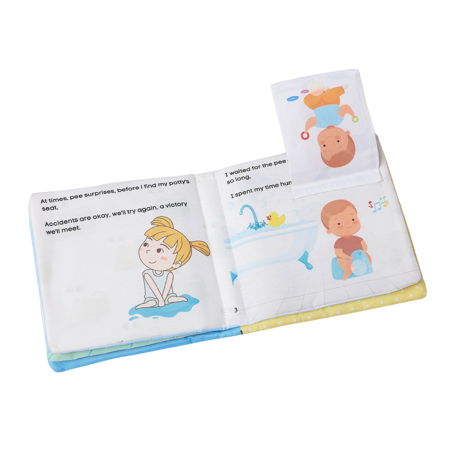 Baby’s Potty Time Cloth Book – Interactive Training Fun