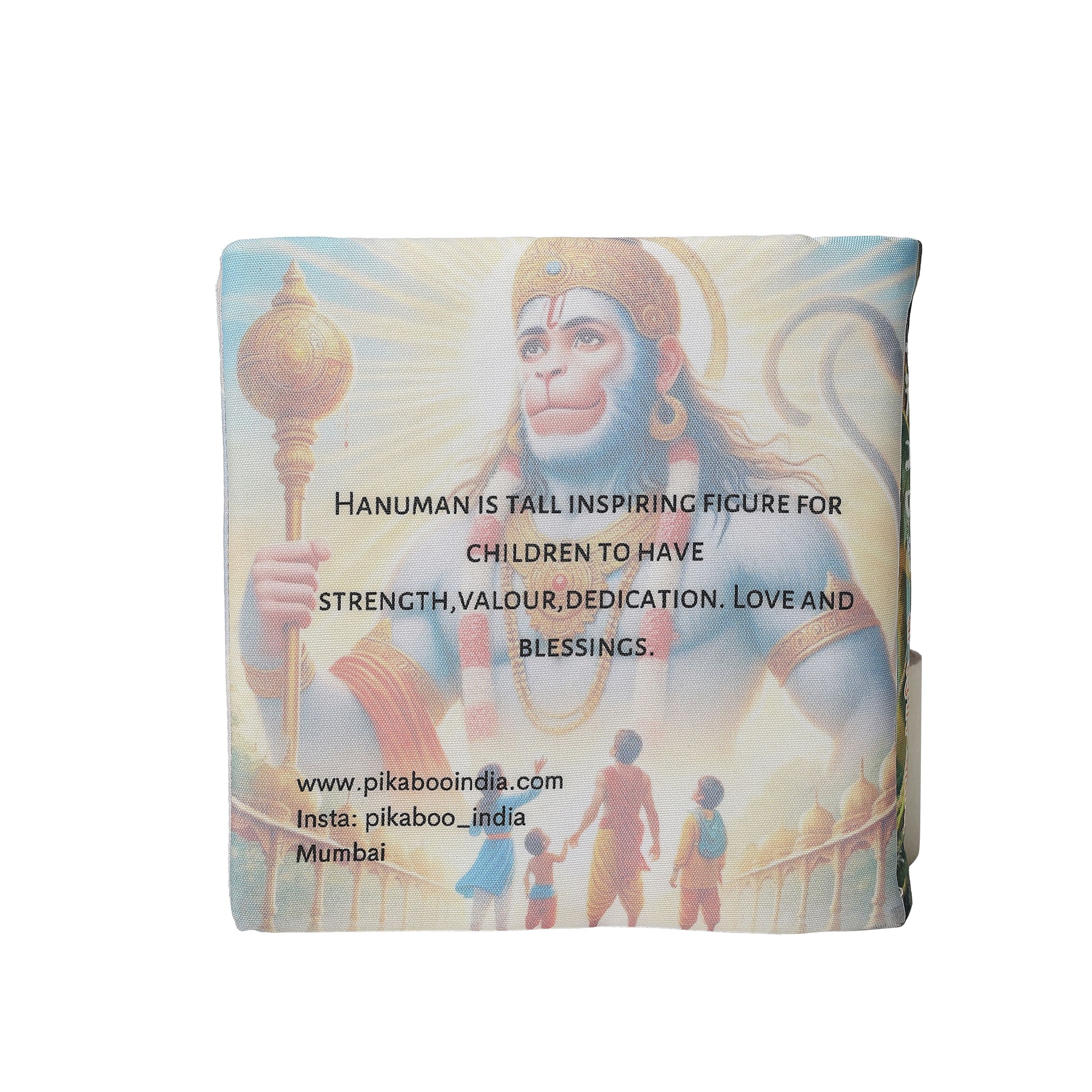 🕉️English Hanuman Chalisa Cloth Book for Kids & Adults | With Meaning | Tear-Free & Hand Washable | Gift of Devotion 🎁