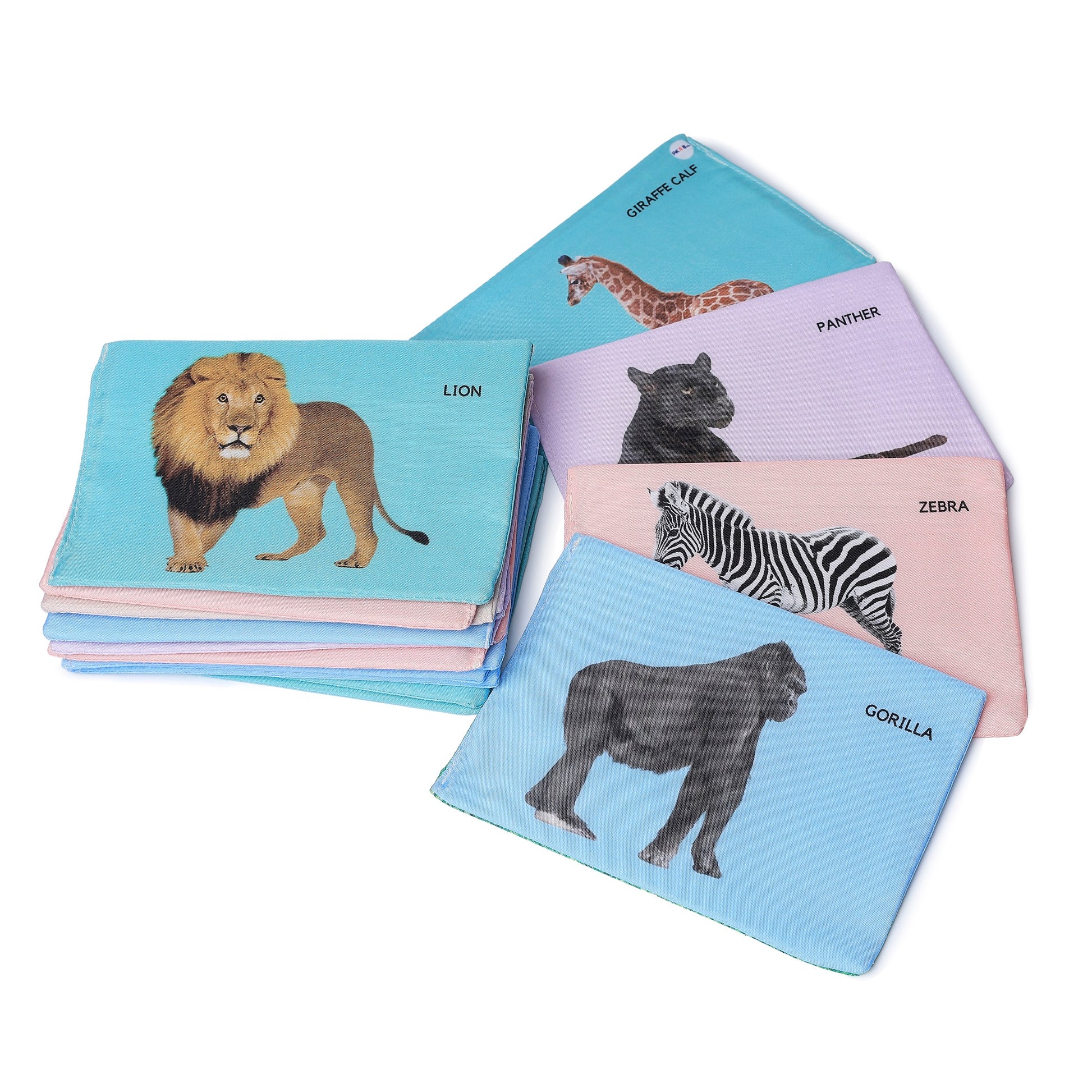 Cloth Wild Animal Flash Cards | Early Learning & Brain Play