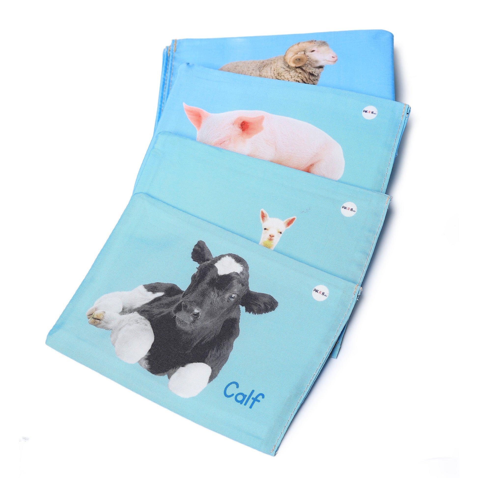 Cloth Farm Animal Flash Cards | Early Learning & Brain Fun