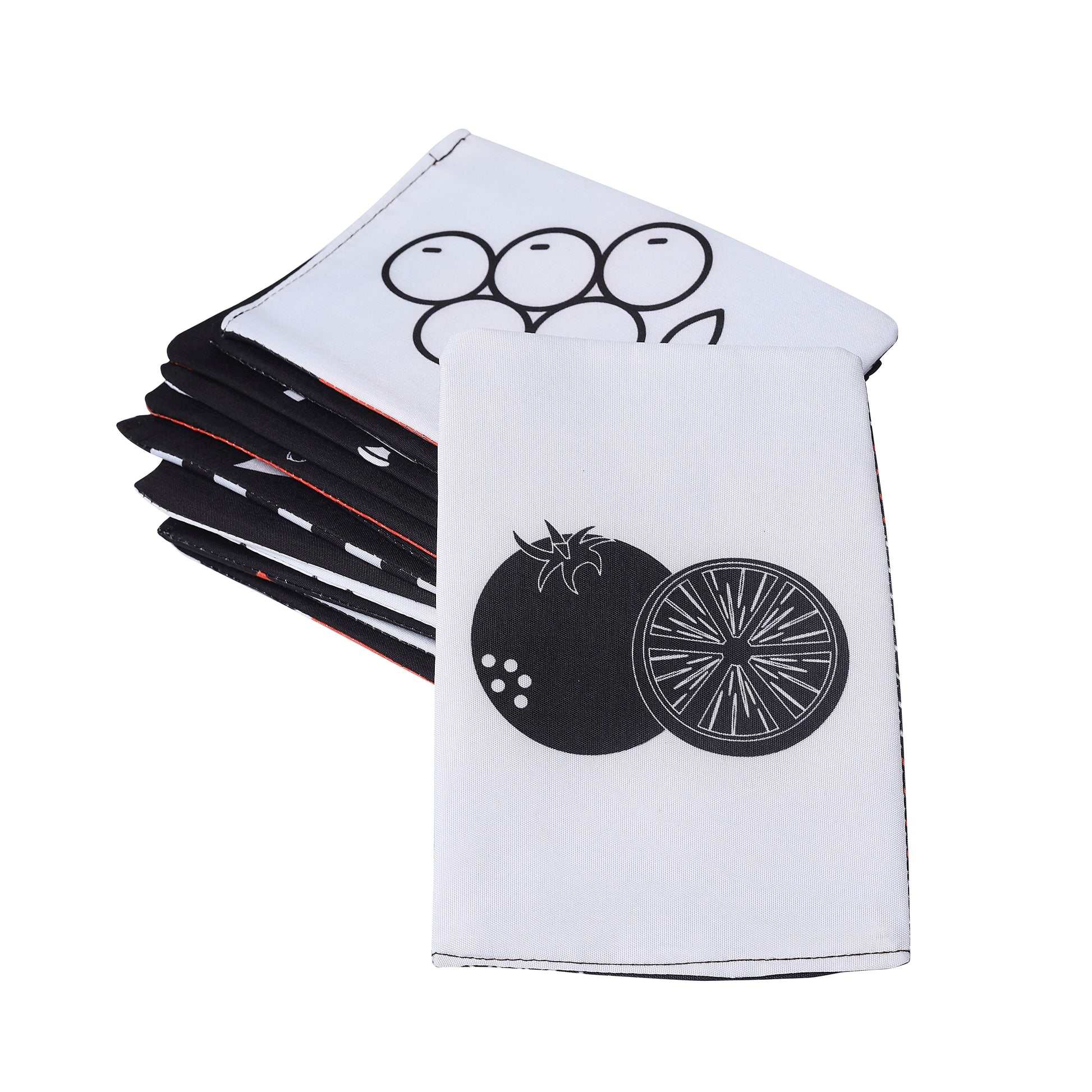 Black & White Cloth Flash Cards | Early Learning & Brain Fun