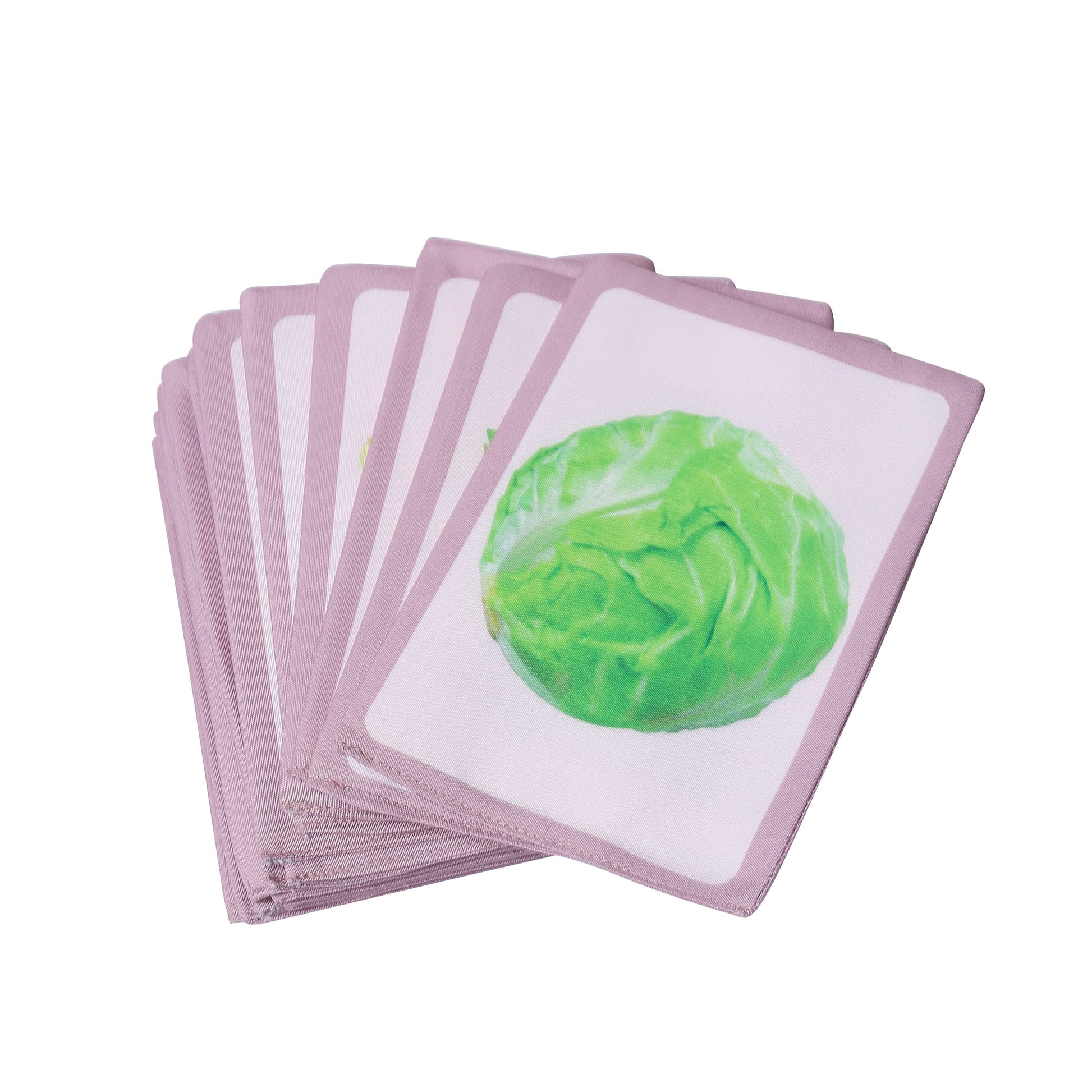 Cloth Vegetable Flash Cards | Early Learning & Fun