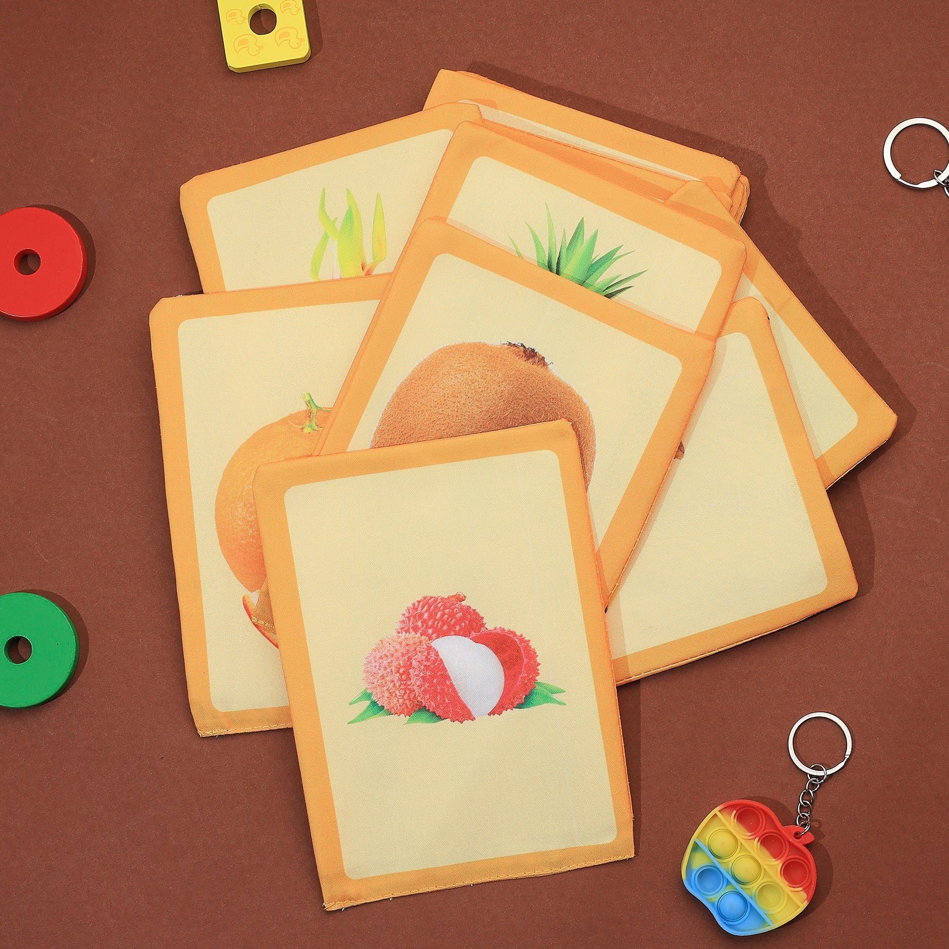 Cloth Fruit Flash Cards | Early Learning & Brain Play