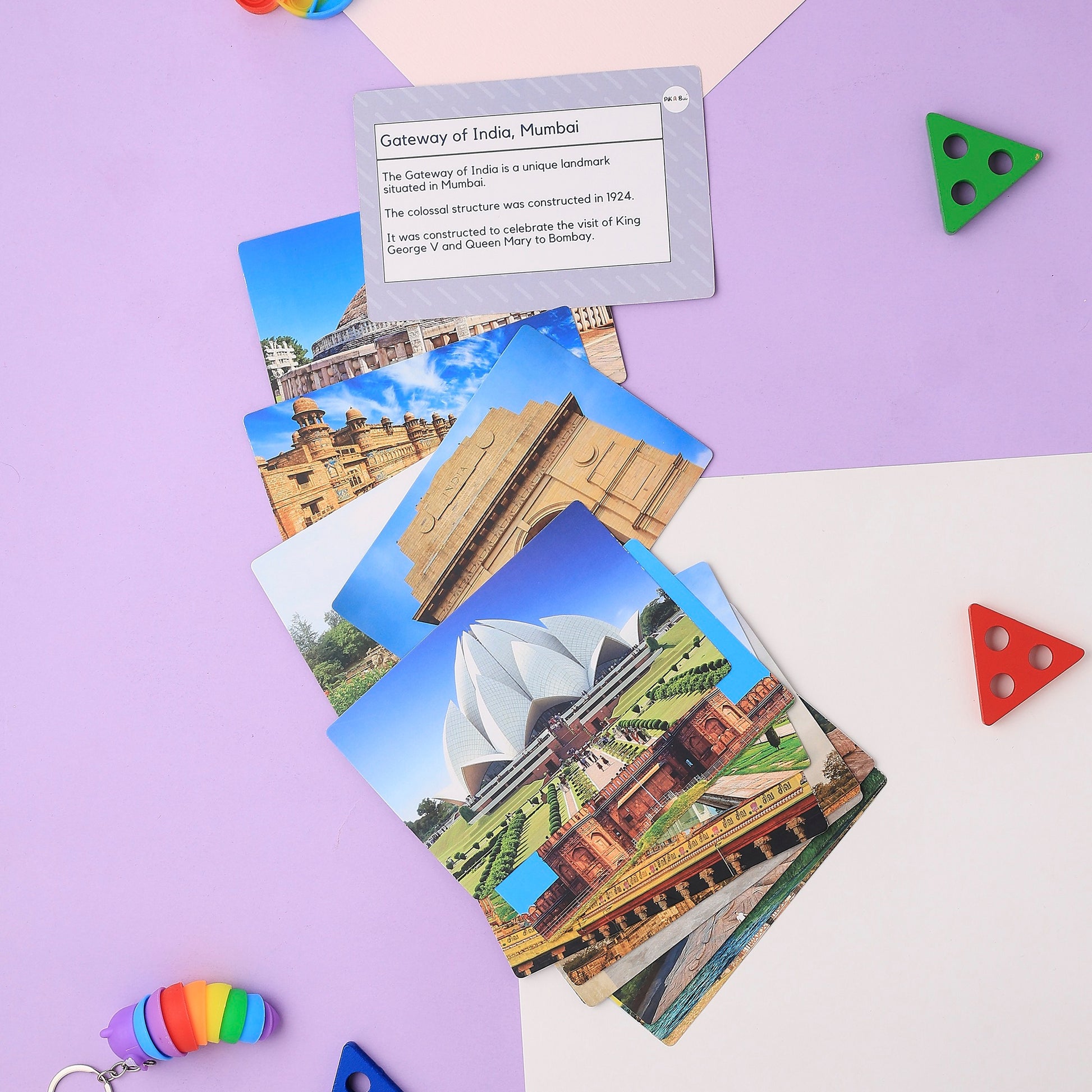 Monuments of India Flash Cards – Early Learning for Kids