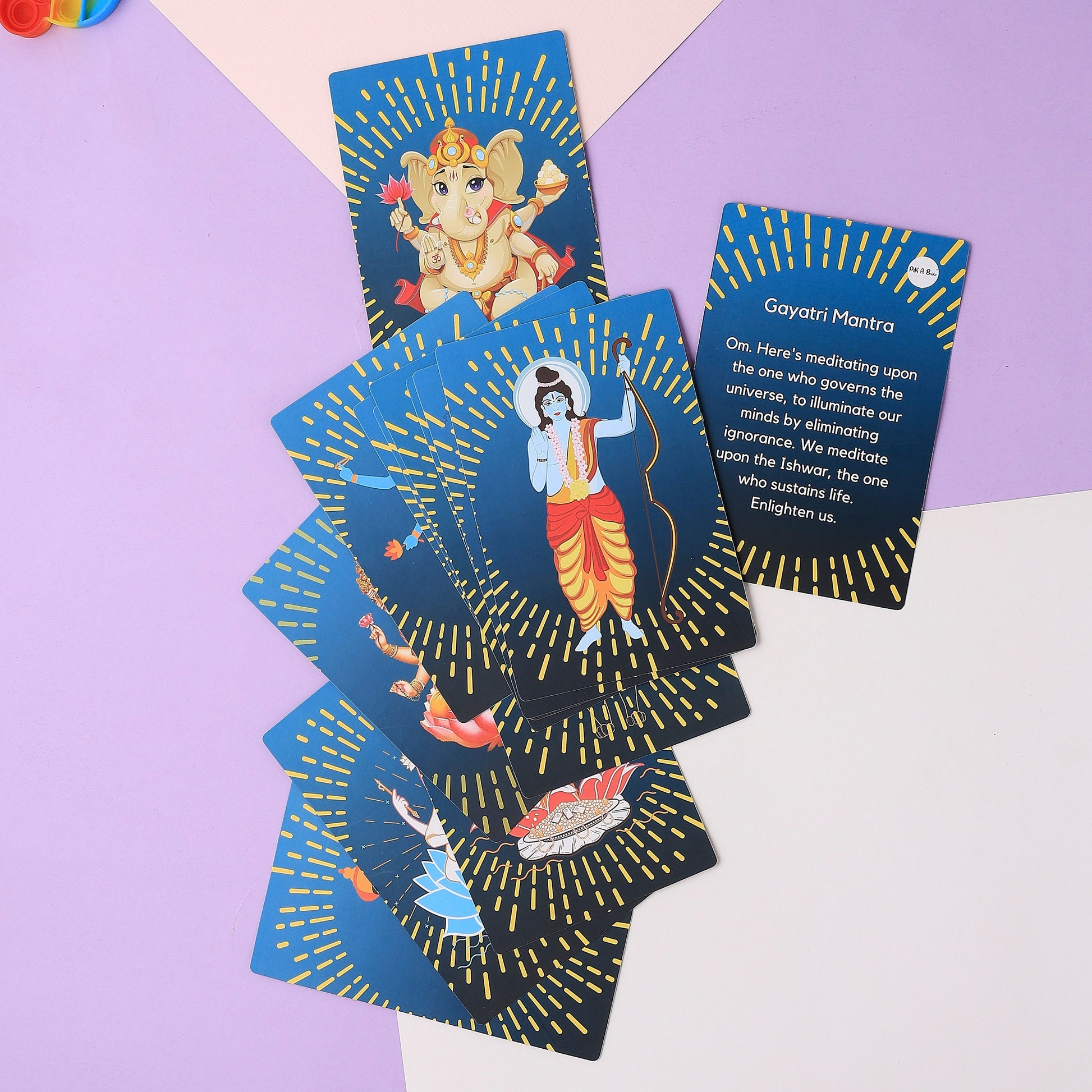 PiK-A-BOO Gods and Their Vaahans Cloth Activity Mat | 2.2 x 2.10 ft – Discover, Learn & Play with Divine Adventures