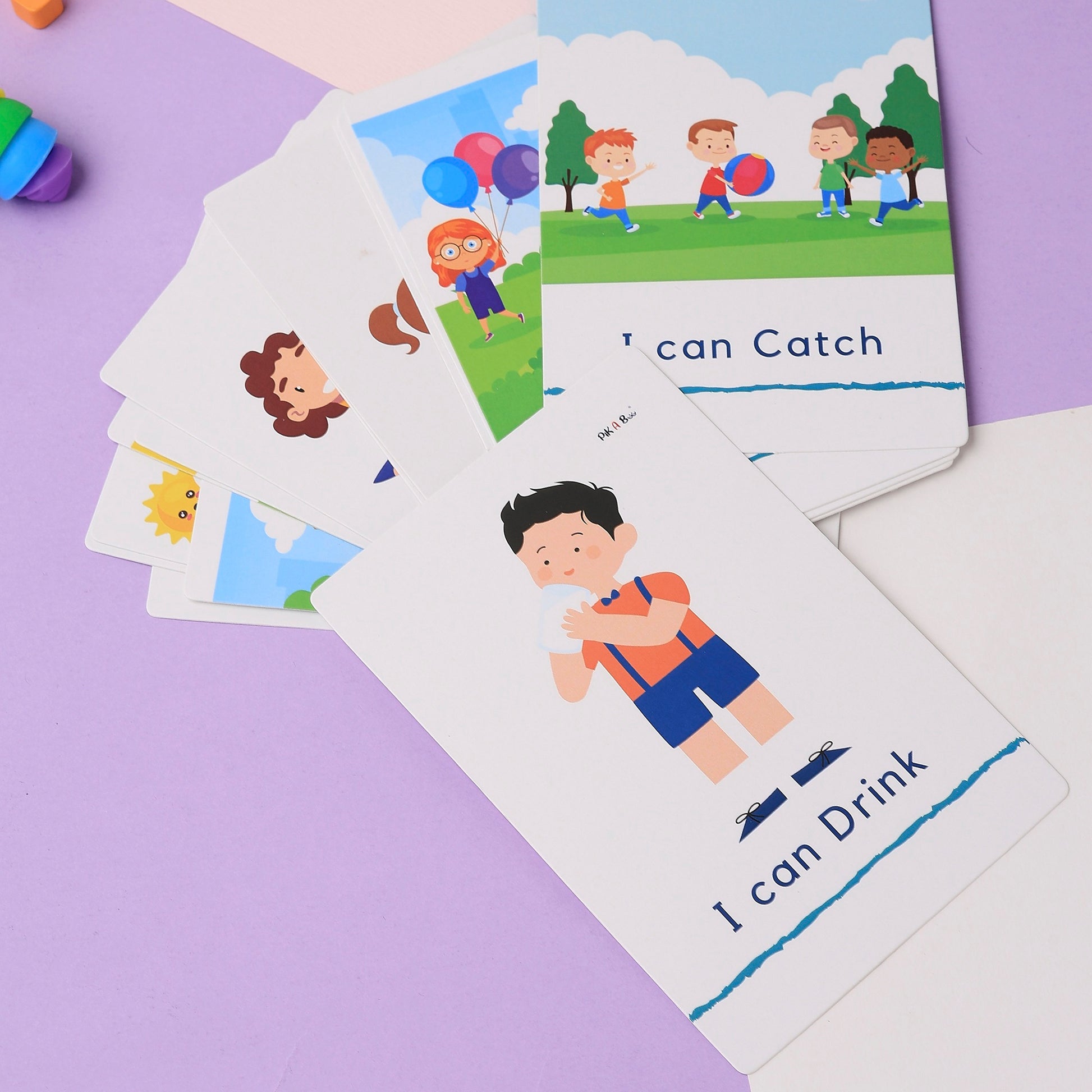 Verbs & Positive Words Flash Cards | Early Learning for Kids