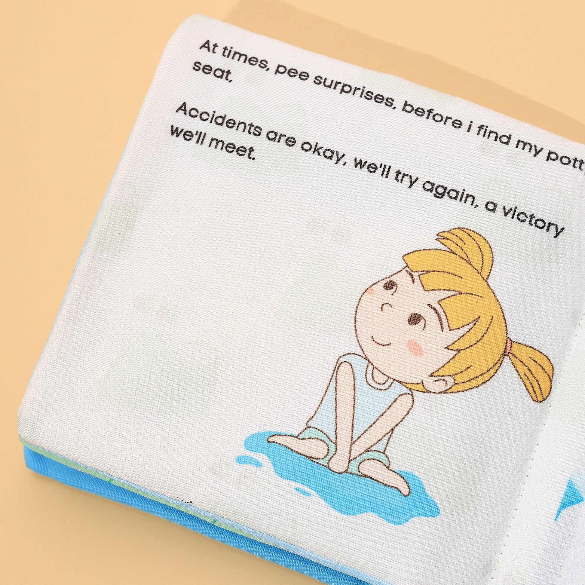 Baby's Potty Time Interactive Potty Training Cloth Book with Flaps, Velcro & Crinkly Cover (0-3 Years)