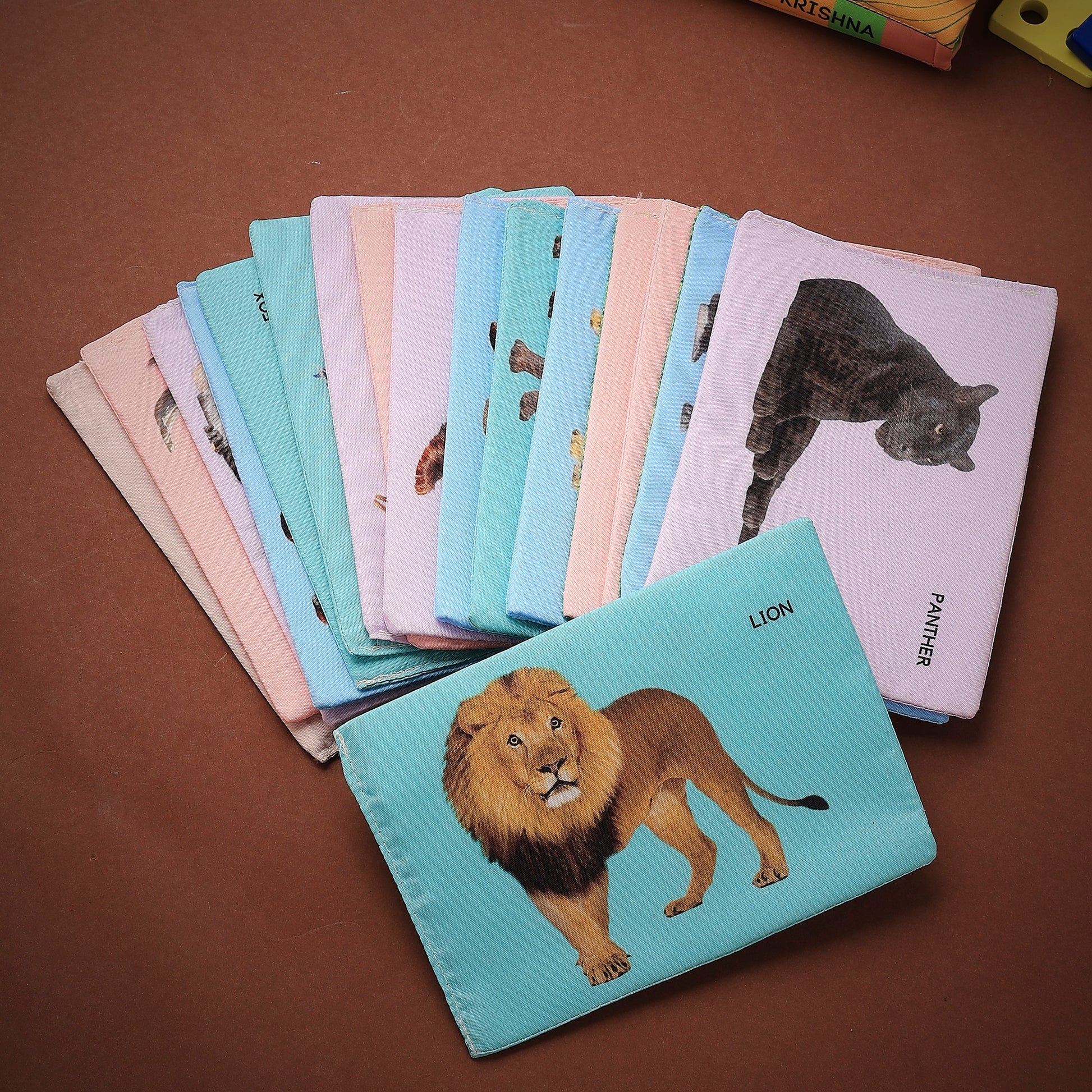 Cloth Wild Animal Flash Cards | Early Learning & Brain Play