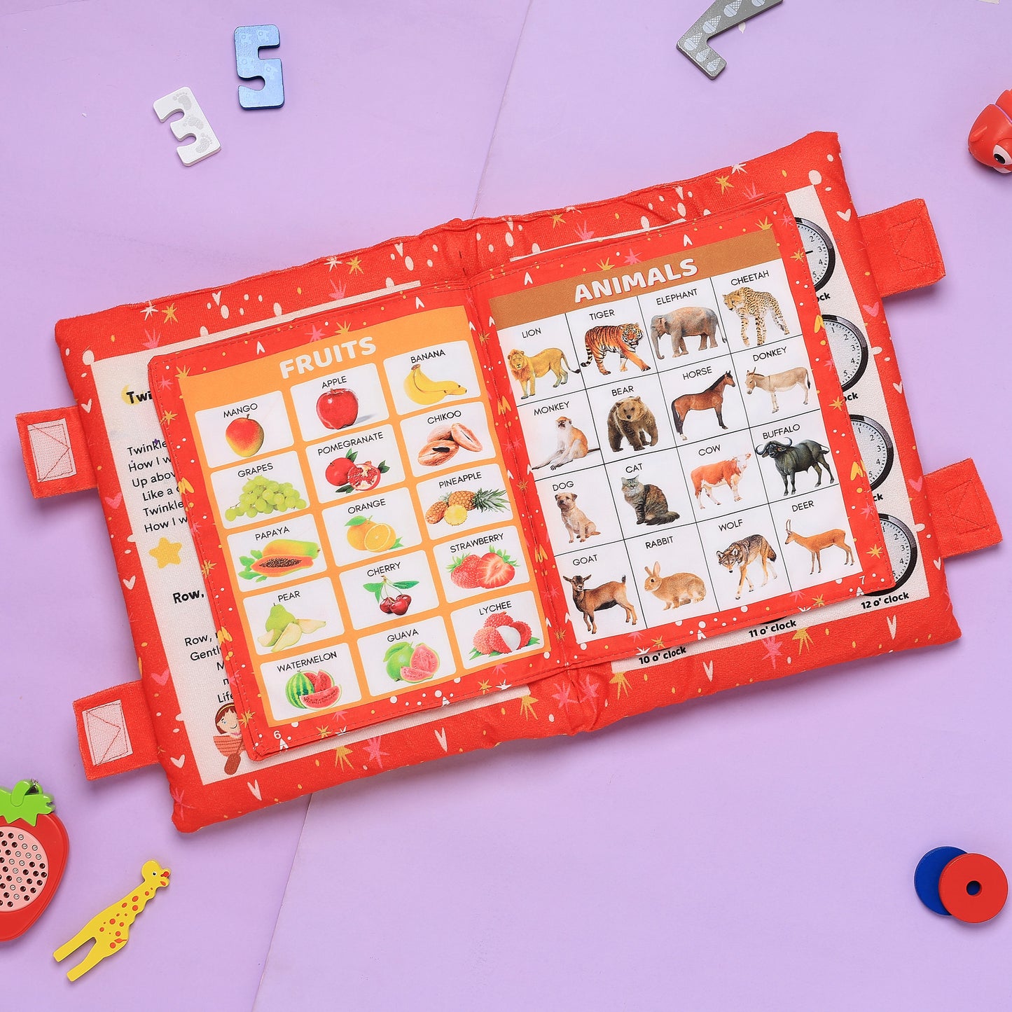 Red Learning Cushion Book Level 1 | English Rhymes for Kids
